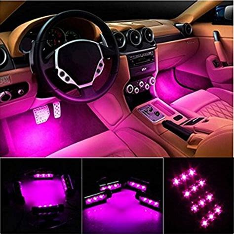 EJ's SUPER CAR 4pc. Car Interior Decoration Atmosphere Light-LED Car ...