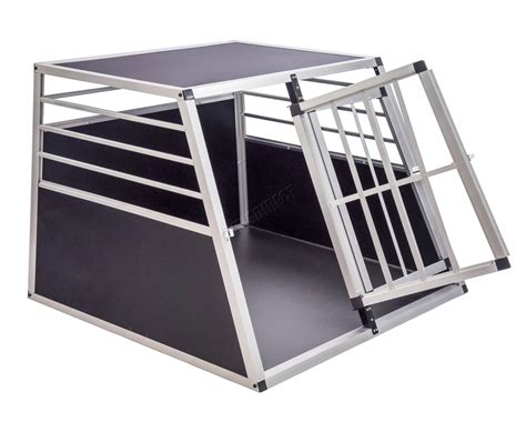 FoxHunter Aluminium Pet Car Crate Travel Cage Dog Puppy Cat Transport Kennel | eBay