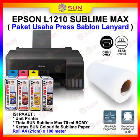 Jual Printer Epson L1210 L 1210 L 1210 Pengganti L1110 Printer Paket