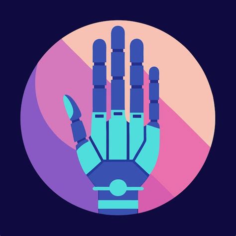 Unique Digital Art Featuring Robotic Hand Gesture Premium Ai