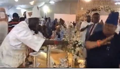 Trending Video Of Gov Adeleke Appearing To Brush Off Oonis Handshake