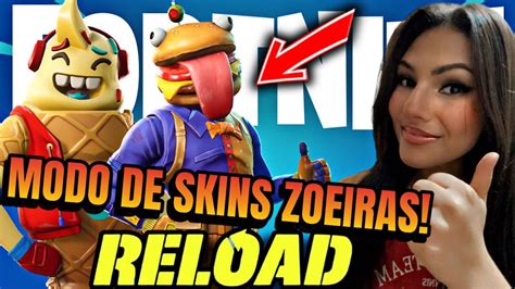 Fortnite Reload Apenas Skins Zoeiras Jogando Os Inscritos