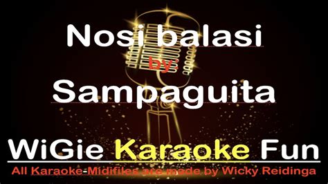 Backingtrack With Lyrics Nosi Balasi Sampaguita Youtube