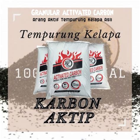 Jual Karbon Aktif Penjernih Air Sumur Batok Kelapa Original 100 5 Kg