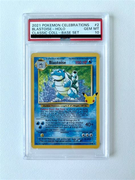 Holo Bleed PSA 10 Blastoise 25th Anniversary Pokemon Celebration