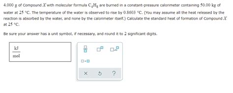 Solved 4 000 G Of Compound With Molecular Formula C4Hg Are Chegg