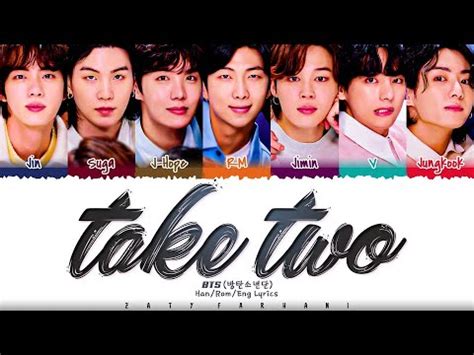 BTS 방탄소년단 Take Two Lyrics Color Coded Han Rom Eng YouTube