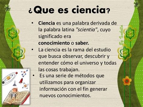 ¿que Es Ciencia