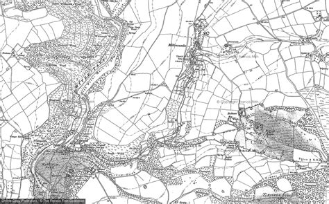 Historic Ordnance Survey Map Of Milton Combe 1883 1905