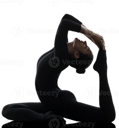 Eka Pada Rajakapotasana One Legged King Pigeon Pose Yoga Woman