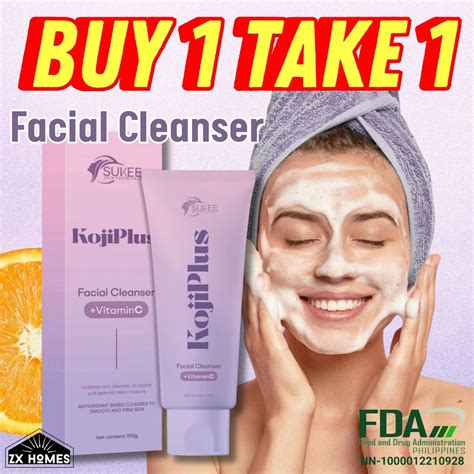 Kkjj Buy 1 Take 1 Original Sukee Kojiplus Facial Cleanser Vitamin C 100g Gently Brighten The