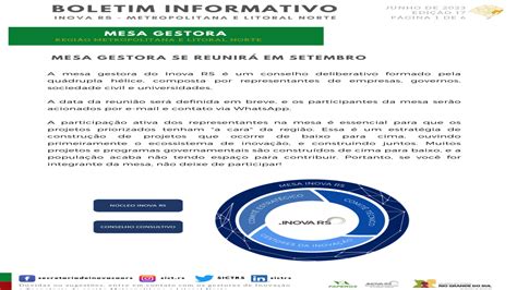 Boletim Informativo Atualiza As Novidades Da Regi O Entre Abril E Junho