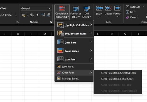 How To Remove Conditional Formatting In Excel