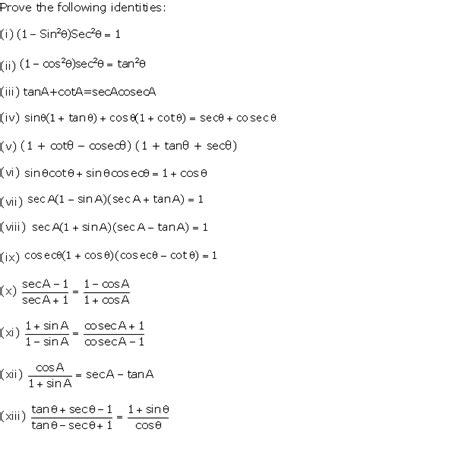 Chapter 21 Trigonometric Identities Frank Modern Certificate