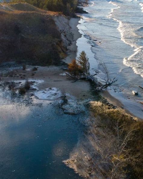 Beach Erosion Indiana Dunes