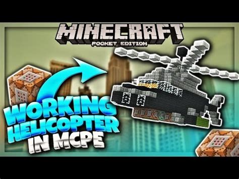 Working Helicopter With Command Blocks In MCPE 1 1 Command Block