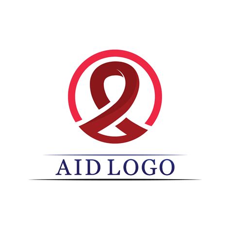 aids ribbon logo and world aids day vector design 24355540 Vector Art at Vecteezy