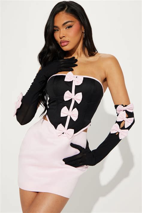 Cute As A Bow Mini Dress Blackpink Fashion Nova Dresses Fashion Nova