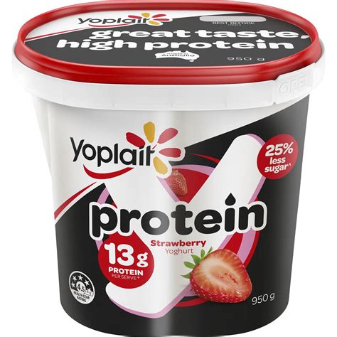 Yoplait Protein Strawberry Yoghurt 950g Woolworths