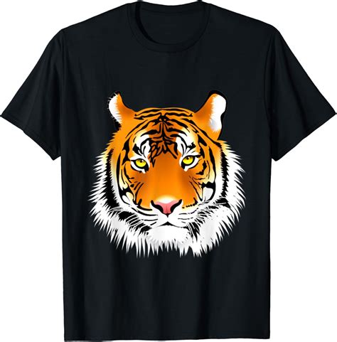 Tiger Design T Shirt Clothing