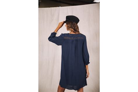 Robes Juna Plain Color Dark Blue Collection Femme Freeman T Porter