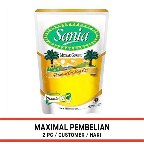 Jual Sania Cooking Oil Refill Liter Minyak Goreng Shopee Indonesia