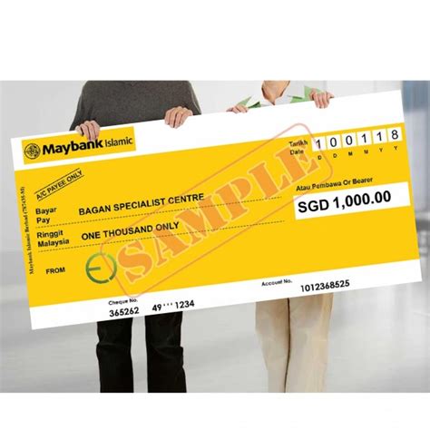 Mock Cheque