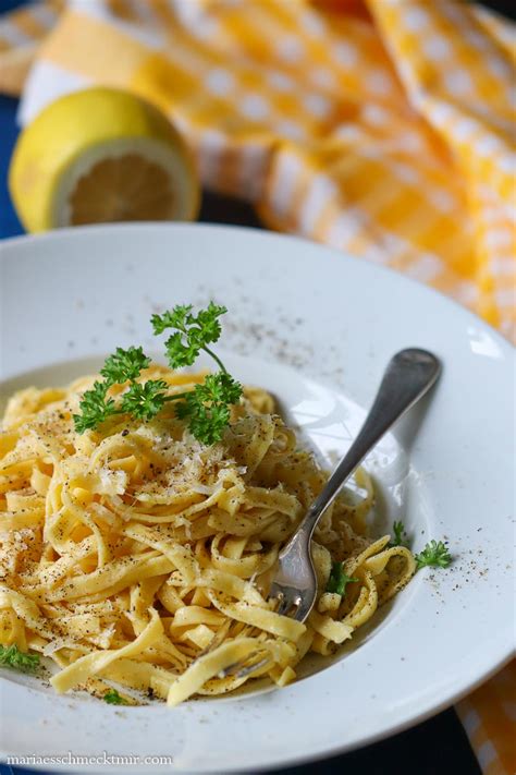 Pasta Al Limone Pasta Mit Zitronensauce