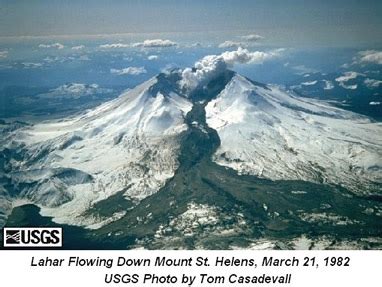 Volcano Picture Glossary Lahar Volcanic Mud Fow