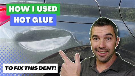 How I Used Hot Glue To Fix This Dent Paintless Dent Removal Youtube