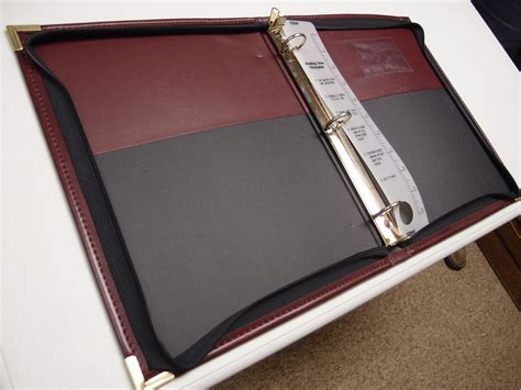 Leather Looseleaf 3 Ring Binder Notebook Etsy