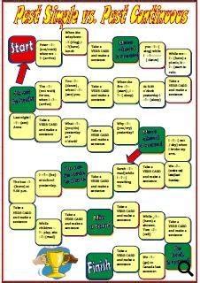 Past Simple Vs Past Continuous Board Game Sexiz Pix