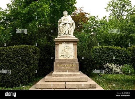 Vienna Austria The City Park In Vienna The Schubert Monument In