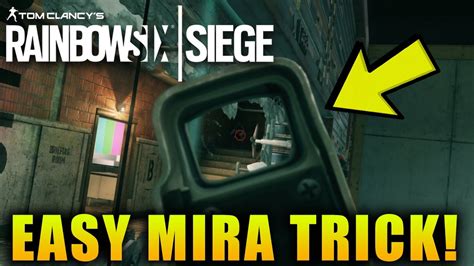 Super Easy Mira Black Mirror Trick Rainbox Six Siege Velvet Shell