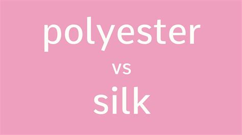 Polyester Or Silk How To Tell The Difference Youtube