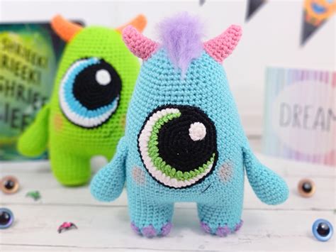 Monster Crochet Pattern Crochet Monster Monster Pattern Etsy