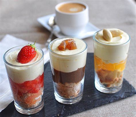 Recette Trio de tiramisù version café gourmand Tiramisù aux fruits