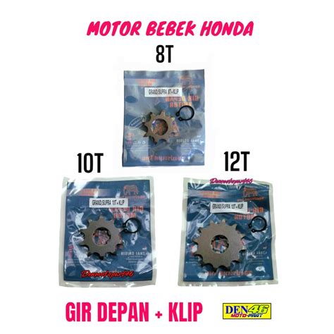 Jual Gear Gir Gigi Tarik Depan 8T 10T 12T Motor Bebek Honda GRAND