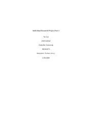 Busi Individual Research Project Part Cui Docx Individual