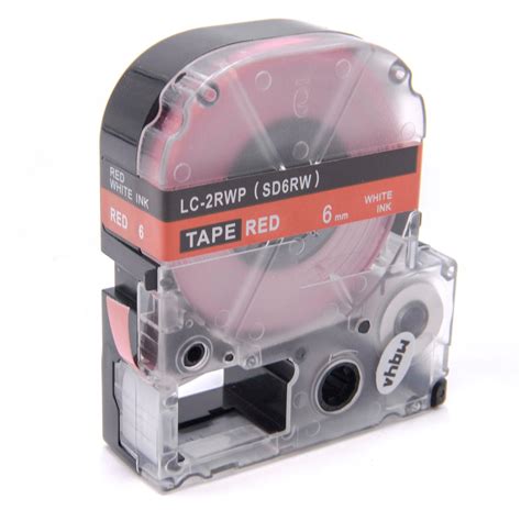 Cassette Ruban Remplace Epson Lc Rwp Mm Lettrage Blanc Ruban