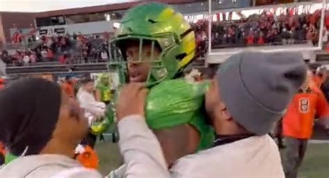 Oregon Linebacker Sucker Punches Oregon State Fan After Altercation