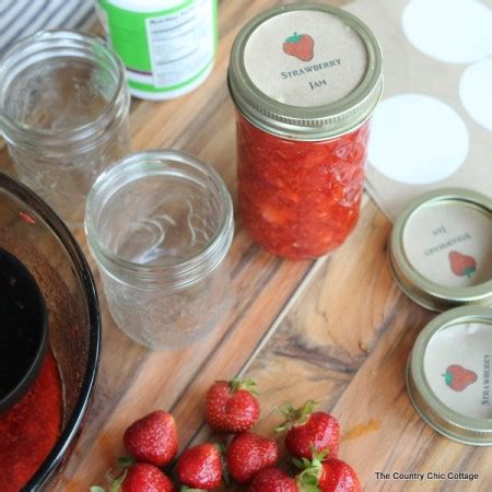 Strawberry Freezer Jam With Free Printable Labels Angie Holden The