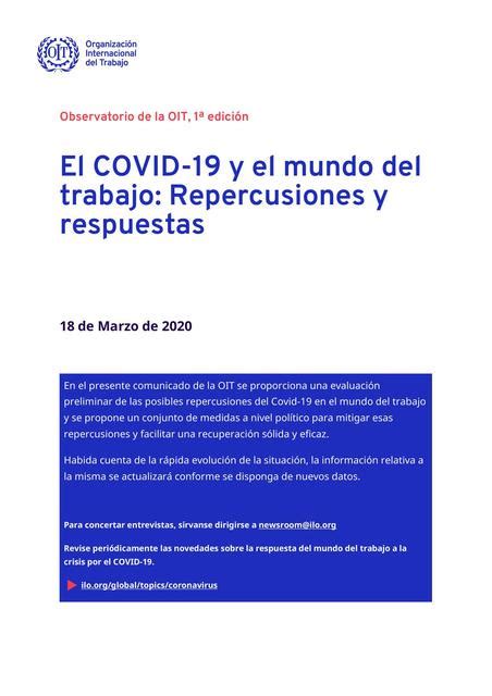 COVID Y SALUD LABORAL Amando La Medicina UDocz