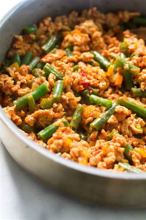 Ground Turkey Skillet With Green Beans Primavera Kitchen