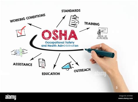 Osha Occupational Safety And Health Administration Concept Chart With