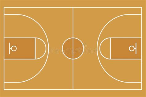 Campo Plano Del Baloncesto Opini N Superior La Cancha De B Squet Con La