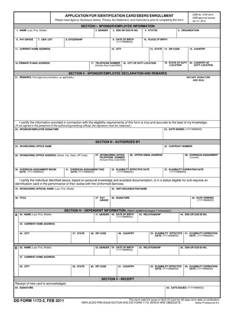 Dd 1172 2 2011 Fill And Sign Printable Template Online Us Legal Forms