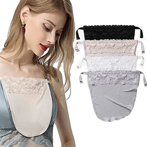 Cheap Womens Lace Clip On Mock Camisole Bra Insert Anti Peep Invisible