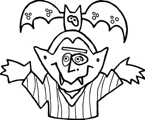 Night Vampire And Bat Coloring Page Wecoloringpage