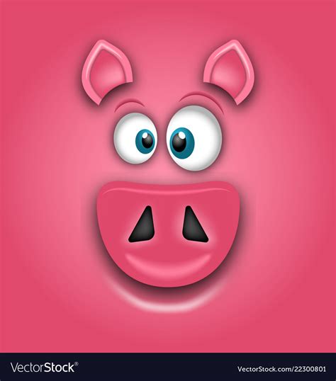 Chinese Zodiac Sign Year Of Pig Happy New Vector Image